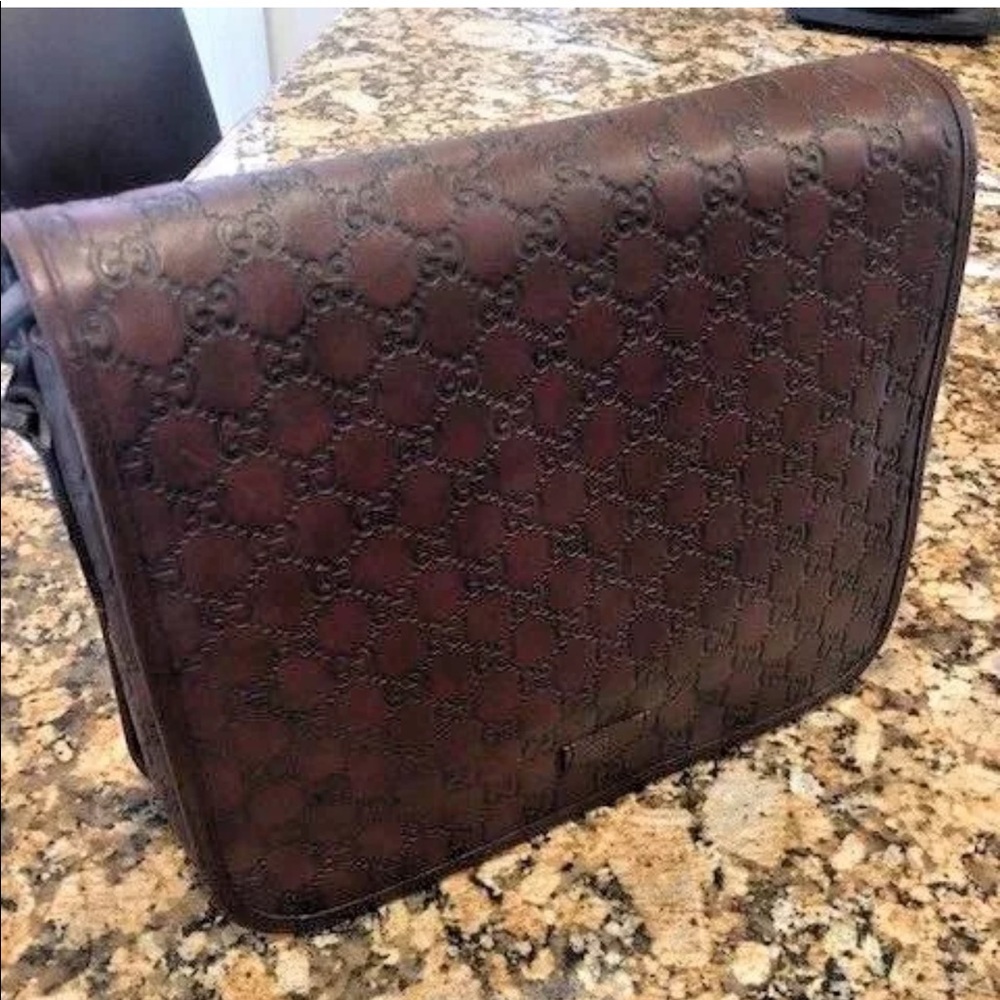 Gucci Leather Crossbody Messenger Bag
